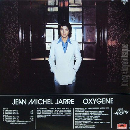 [Pochette de Oxygne (Jean-Michel JARRE) - verso]