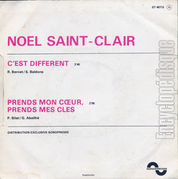 [Pochette de C’est diffrent (Nol SAINT-CLAIR) - verso]