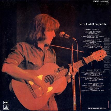 [Pochette de En public (Yves DUTEIL) - verso]