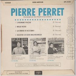 [Pochette de L’homme facile (Pierre PERRET) - verso]