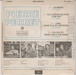 [Pochette de Les baisers (Pierre PERRET) - verso]