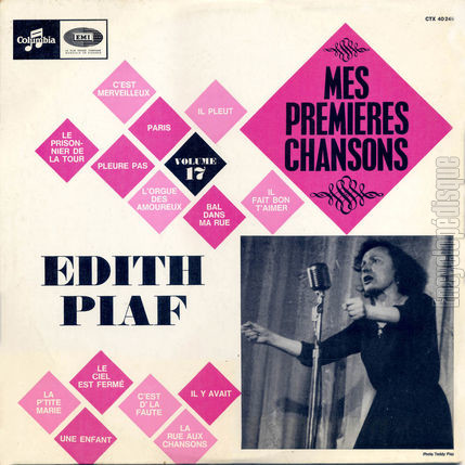 [Pochette de Mes premires chansons - volume 17 (dith PIAF)]