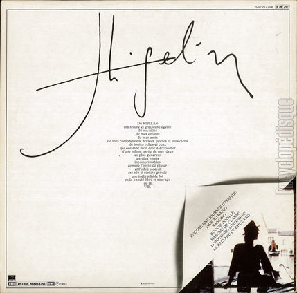 [Pochette de Higelin (Jacques HIGELIN) - verso]