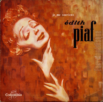 [Pochette de Je me souviens  Ik herrinner mij  (dith PIAF)]