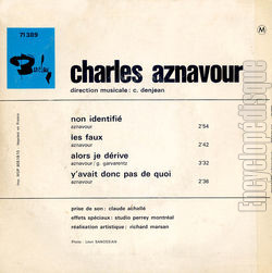 [Pochette de Non identifi (Charles AZNAVOUR) - verso]