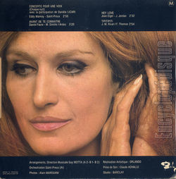 [Pochette de Concerto pour une voix (chaque nuit) (DALIDA) - verso]