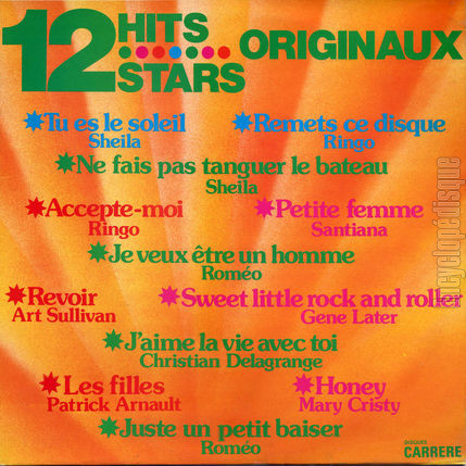 [Pochette de 12 Hits 12 Stars (COMPILATION)]