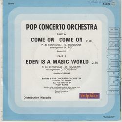 [Pochette de Come on come on (POP CONCERTO ORCHESTRA) - verso]