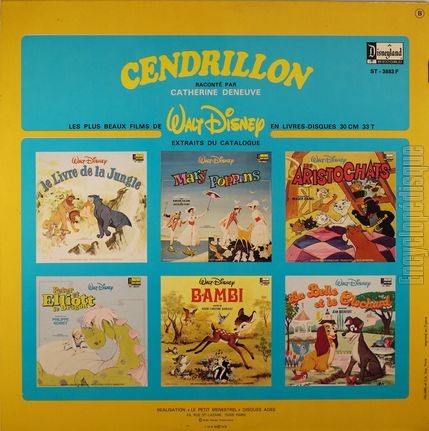 [Pochette de Cendrillon (JEUNESSE) - verso]