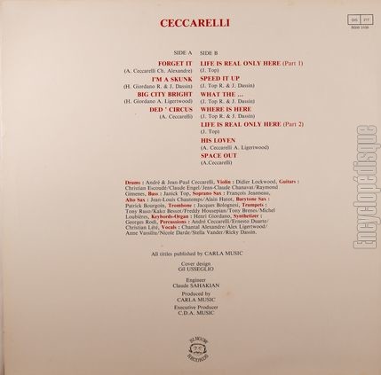 [Pochette de Ceccarelli (CECCARELLI) - verso]