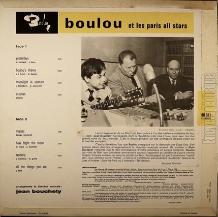 [Pochette de Boulou et les Paris All Stars (BOULOU) - verso]