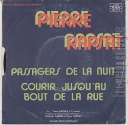 [Pochette de Passagers de la nuit (Pierre RAPSAT) - verso]