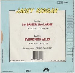 [Pochette de Premier baiser,  premire larme (rdition 1985) (Jacky REGGAN) - verso]