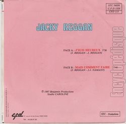 [Pochette de J’suis heureux (Jacky REGGAN) - verso]