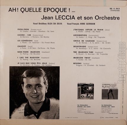 [Pochette de Ah ! Quelle poque !.. (Jean LECCIA) - verso]