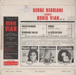 [Pochette de Valse dingue (Serge REGGIANI) - verso]