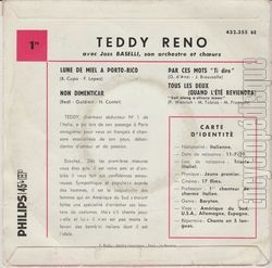 [Pochette de Teddy RENO "Par ces mots" (Les FRANCOPHILES) - verso]