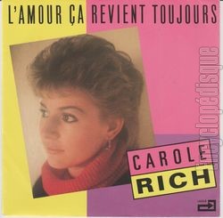 [Pochette de L’amour a revient toujours (Carol RICH)]