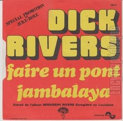 [Pochette de Faire un pont / Jambalaya (Dick RIVERS) - verso]