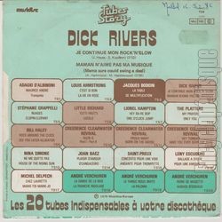 [Pochette de Je continue mon rock’ n’ slow / Maman n’aime pas ma musique (Dick RIVERS) - verso]