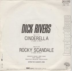 [Pochette de Cinderella (Dick RIVERS) - verso]