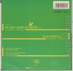 [Pochette de O est cach le pilote (Dick RIVERS) - verso]