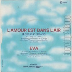 [Pochette de L’amour est dans l’air (Laurent ROSSI) - verso]