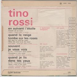 [Pochette de En suivant l’toile (Tino ROSSI) - verso]