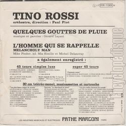 [Pochette de L’homme qui se rappelle (Tino ROSSI) - verso]