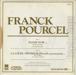 [Pochette de Palme d’or (Franck POURCEL) - verso]