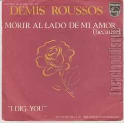 [Pochette de Morir al lado de mi amor (Because) (Demis ROUSSOS)]