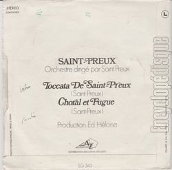 [Pochette de Toccata de Saint-Preux (SAINT-PREUX) - verso]