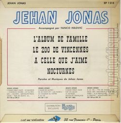 [Pochette de L’album de famille (Jehan JONAS) - verso]