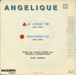 [Pochette de Le cœur FM (ANGLIQUE (4)) - verso]