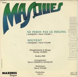 [Pochette de Ne perds pas le feeling (MASQUES) - verso]