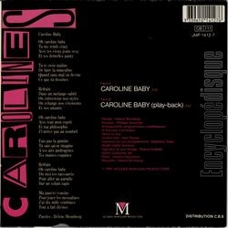 [Pochette de Caroline baby… (CAROLINES) - verso]