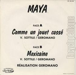 [Pochette de Comme un jouet cass (MAYA) - verso]