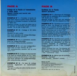 [Pochette de Parole / Machine (Centre National d’tudes des Tlcommunications) (DOCUMENT) - verso]