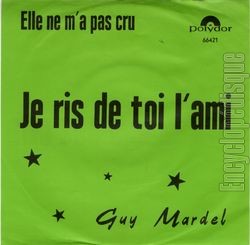 [Pochette de Elle ne m’a pas cru (Guy MARDEL) - verso]