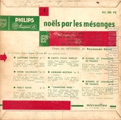 [Pochette de Nols (Chœur  Les MSANGES ) - verso]