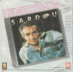 [Pochette de Attention les enfants… danger (Michel SARDOU) - verso]