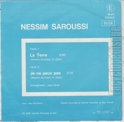 [Pochette de Nessim SAROUSSI -  La Terre  (Les FRANCOPHILES) - verso]