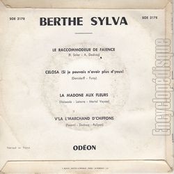 [Pochette de La madone aux fleurs (Berthe SYLVA) - verso]