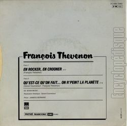 [Pochette de En rocker, en crooner (Franois THVENON) - verso]