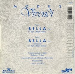 [Pochette de Bella (MODUS VIVENDI (3)) - verso]