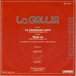 [Pochette de La chanteuse noire (La GALLIA) - verso]