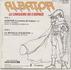 [Pochette de Albator (T.V. (Tlvision)) - verso]