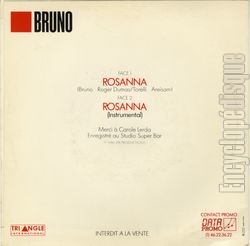 [Pochette de Rosanna (BRUNO) - verso]