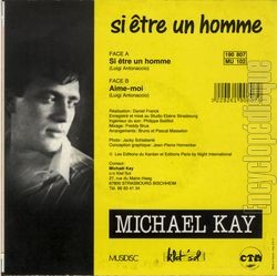 [Pochette de Si tre un homme (Michael KAY) - verso]