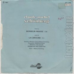 [Pochette de Bonheur fragile (Claude-Michel SCHNBERG) - verso]